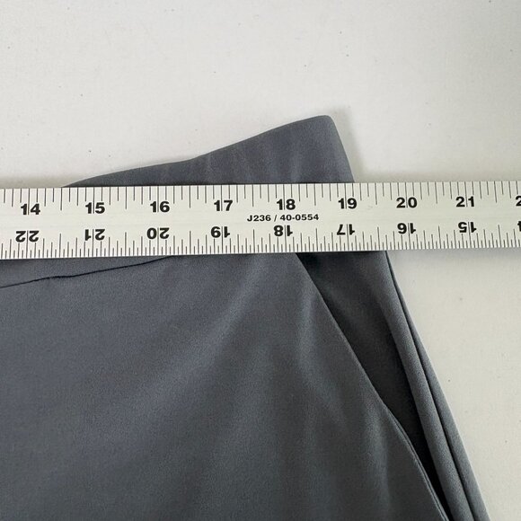 Susan Graver Every Day Liquid Knit Pull On Pants Petite XL XLP Gray Wide Leg - Picture 8 of 13